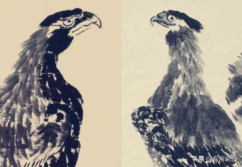 齐白石画老鹰视频大全,齐白石老鹰如鹤图真迹