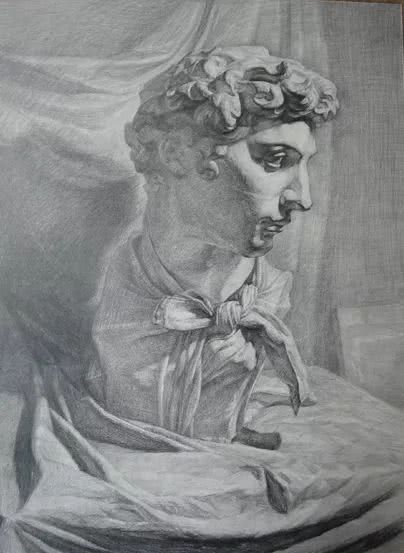 素描石膏像写生方法说课,素描石膏像入门教程