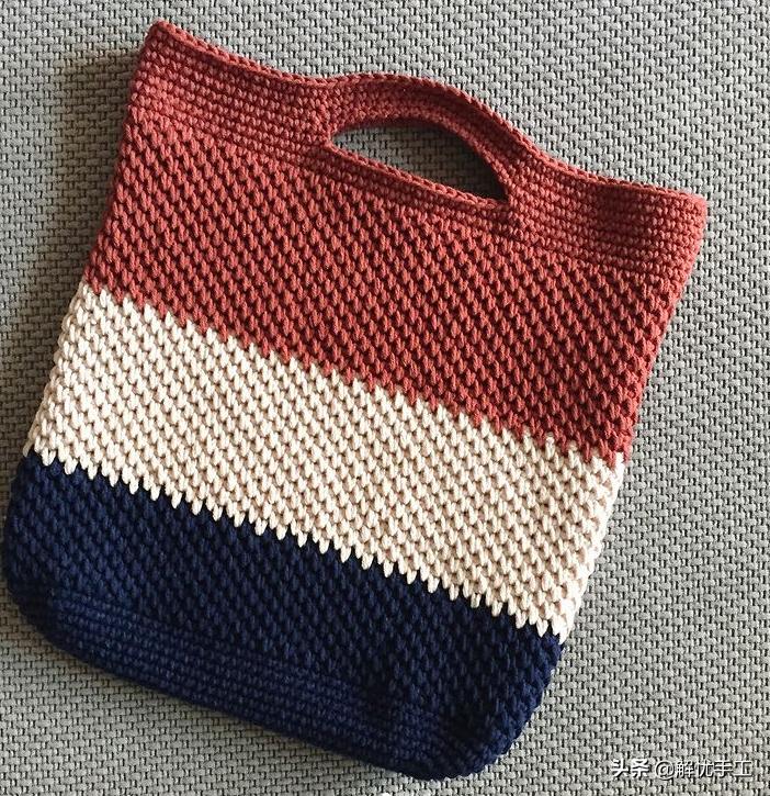 韩国钩针教程,简单的钩针编织包