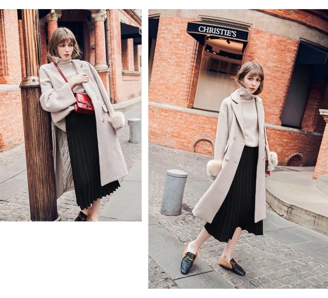 小个子女生的摩登美学，8款呢子大衣让你冬季美出新高度