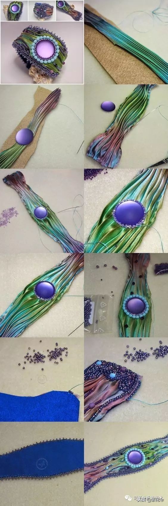 绸带编织花样大全,散珠子手工串珠教程