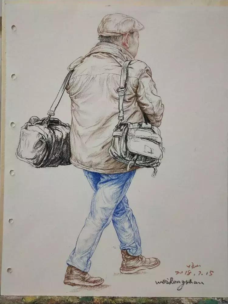 最好的素描速写作品,经典大师画素描速写人物