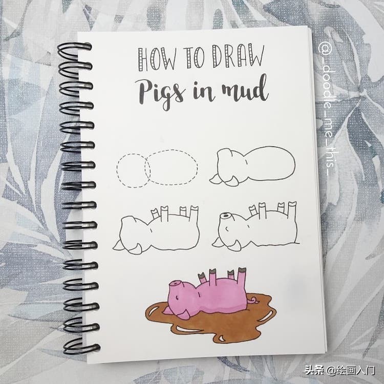 小猪佩奇和小猪乔治的卡通简笔画,绘画一年级简单又漂亮简笔画