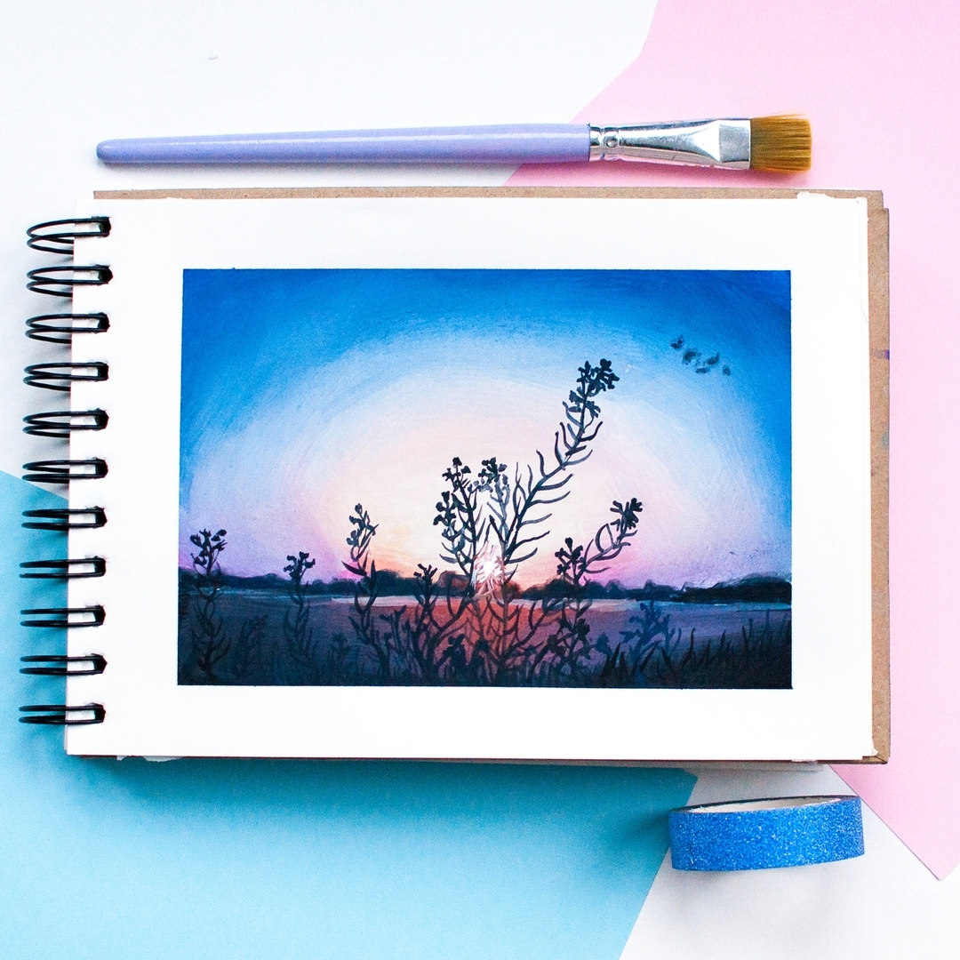 水彩手绘风景,sketchbook水彩手绘