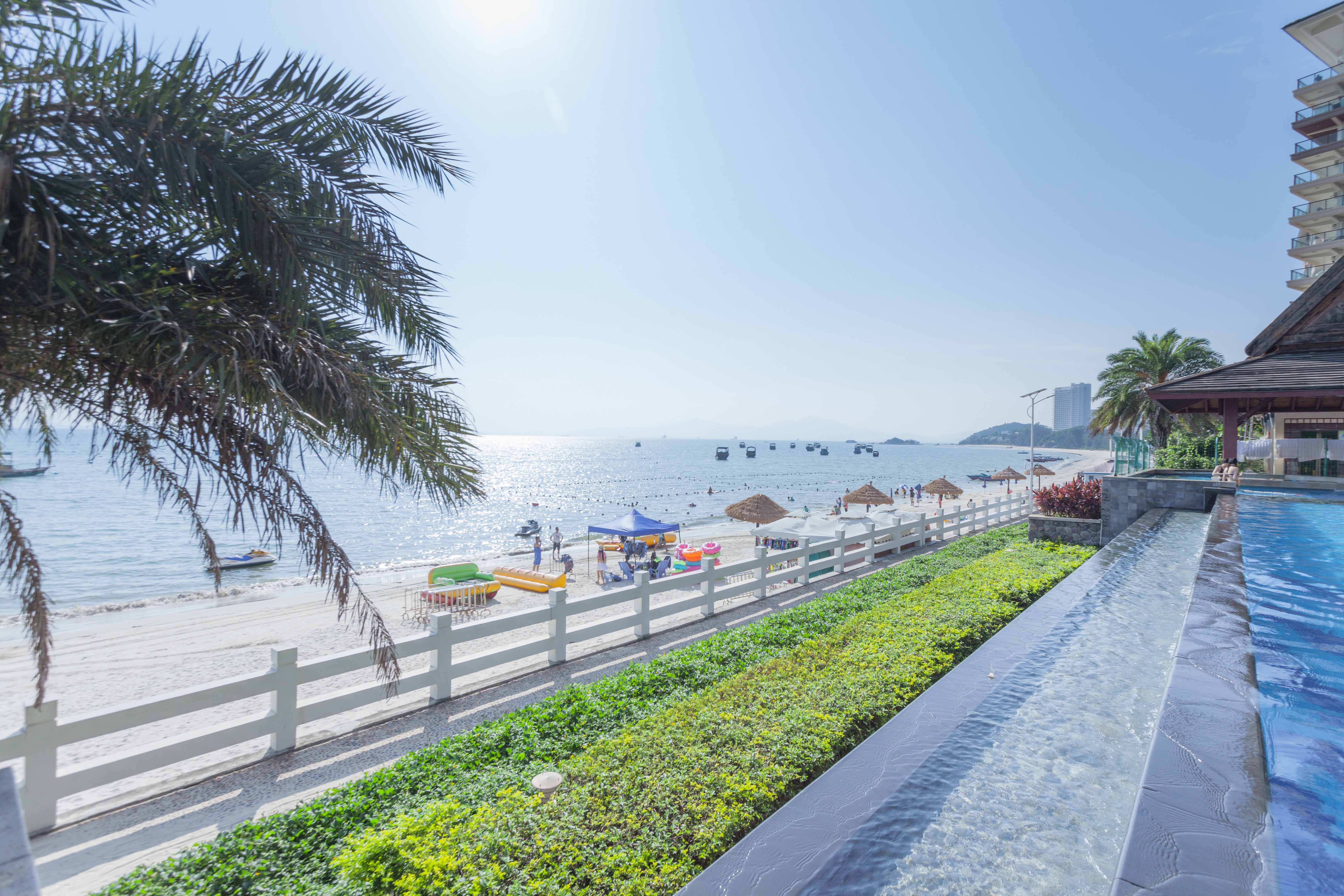 惠州沙滩度假,无边海景泳池