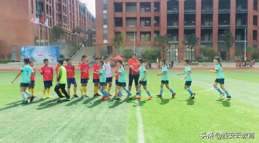 学校足球运动风采,陕西师范奥林匹克花园