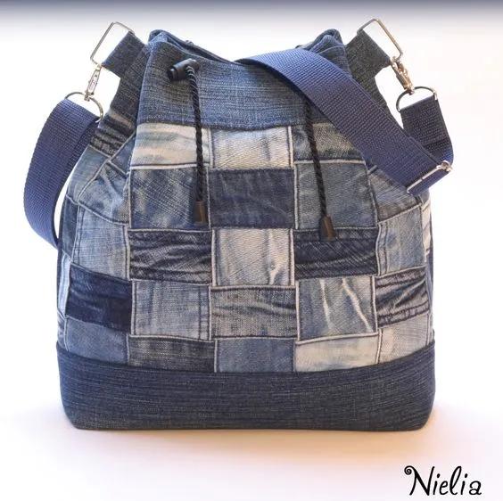 牛仔裤旧了千万别扔,牛仔裤不要扔diy牛仔包颜值很高