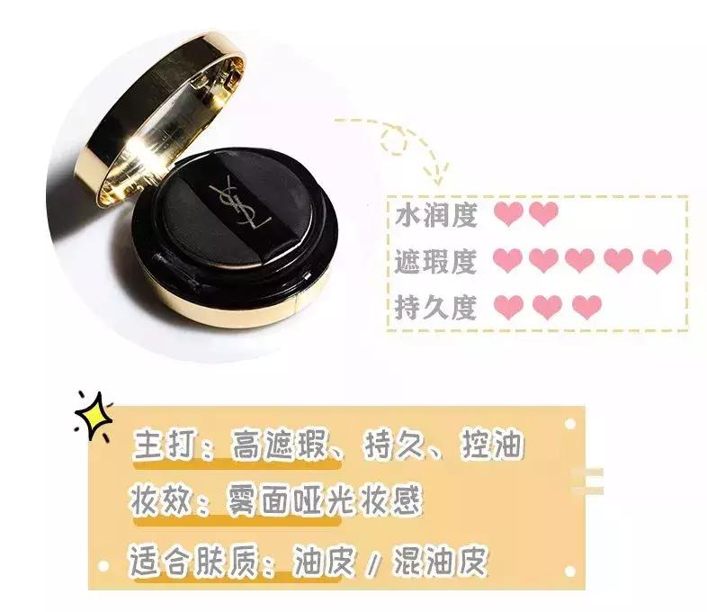 迪奥和ysl气垫哪个好用,气垫爆款榜兰蔻