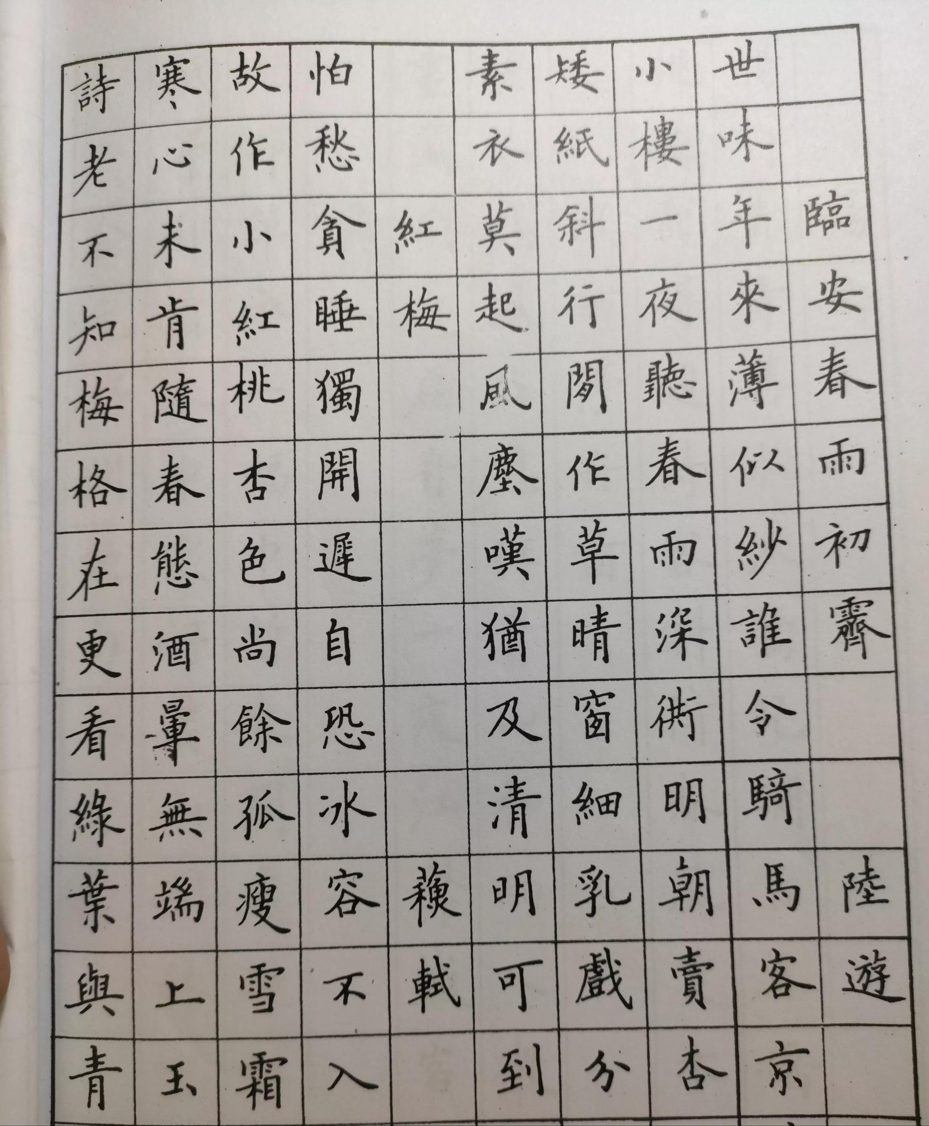卢中南硬笔书法字帖全套,卢中南硬笔字帖7000常用字