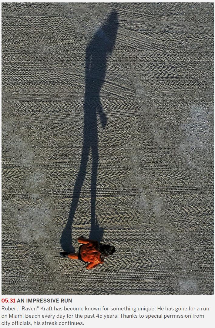 在同一片海滩上，瑞文从25岁跑到70岁，一万六千多天从未间断！他悟出人生真谛，也拥有了整个世界