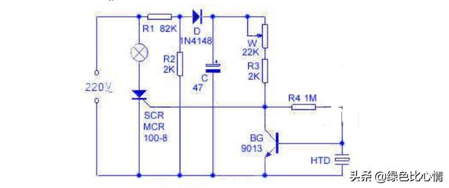 12v可控硅电路图,12v单向可控硅触发电路图