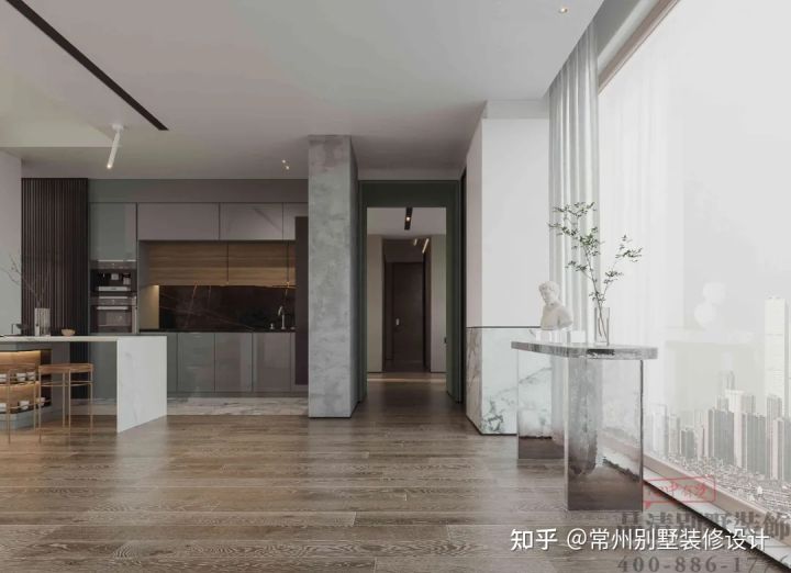 常州品清别墅装饰,常州轻奢极简风格