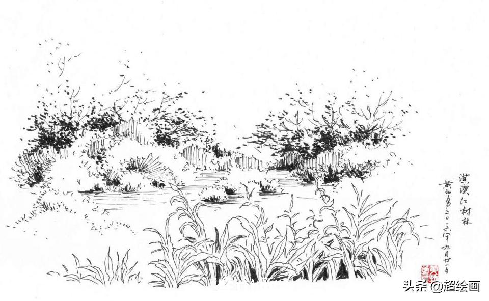 十大顶级钢笔画速写,钢笔速写100幅图片