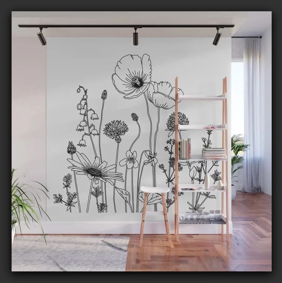 凹凸不平墙面用什么记号笔,墙面艺术设计作品