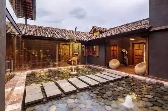 庭院景观石意境,庭院别致的石景