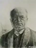 门采尔自画素描高清大图,素描大师门采尔著名作品