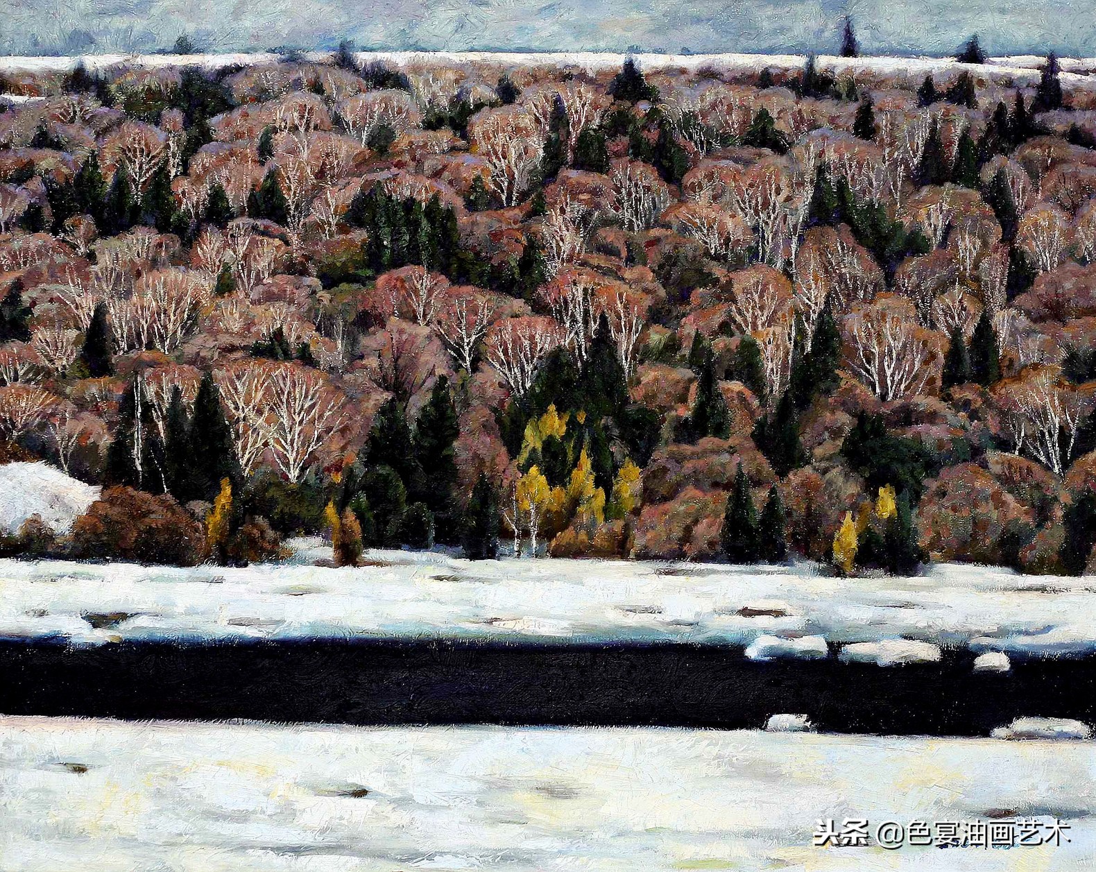 俄罗斯油画大师风景油画教程视频,油画大师油画风景创作教学视频