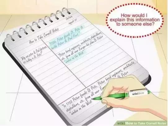 小学生如何用康奈尔笔记法,超实用的康奈尔笔记法史上最全