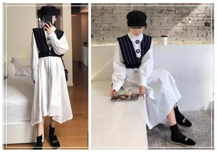 气质过膝衬衫怎么搭配衣服,过膝长款衬衫怎么搭