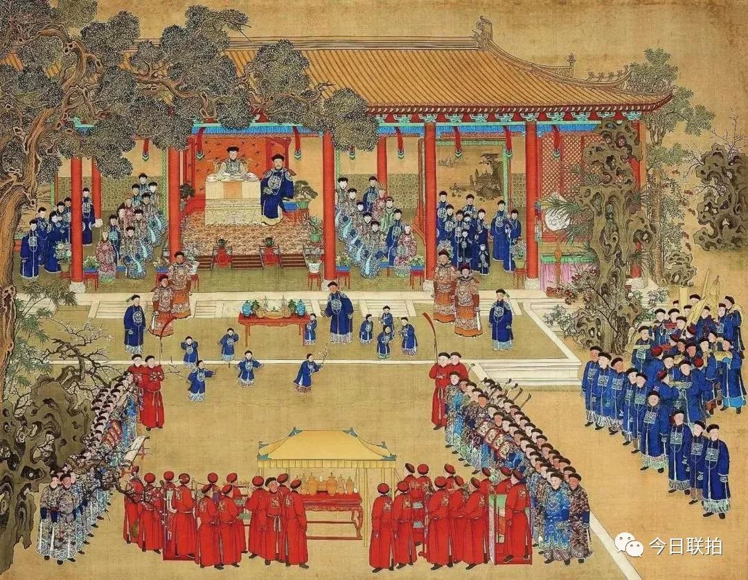 崇庆皇太后庆寿图,崇庆太后万寿图乾隆衮服