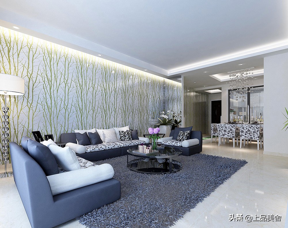 房子墙纸装修风格现代时尚,房屋装修墙纸效果图大全