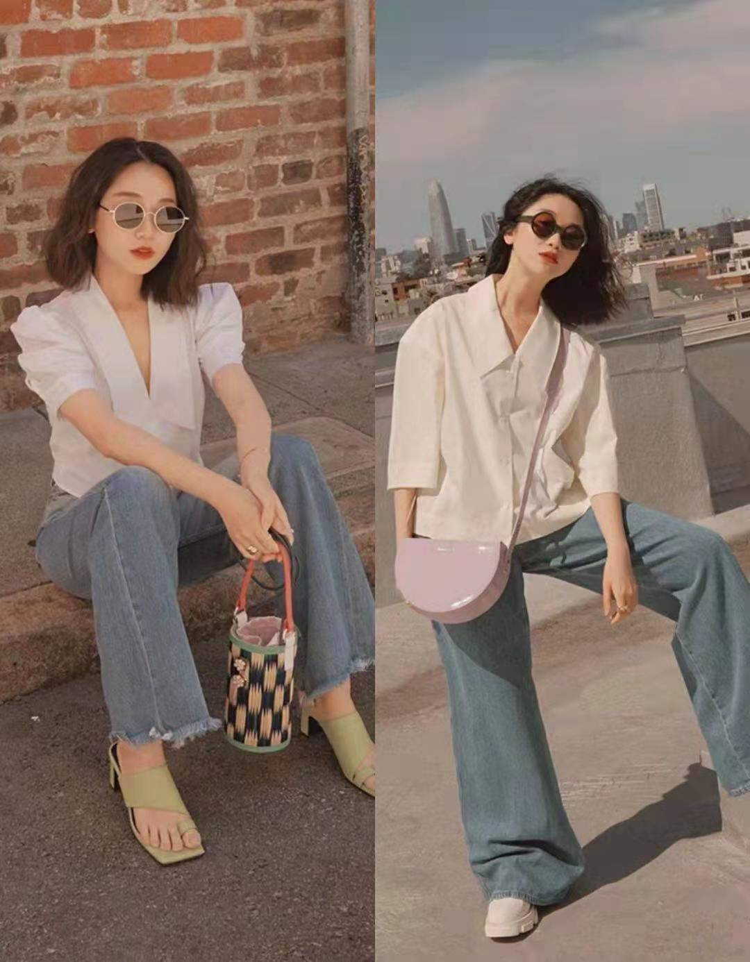 158小个子穿长款好看吗,小个子适合宽松款式衣服