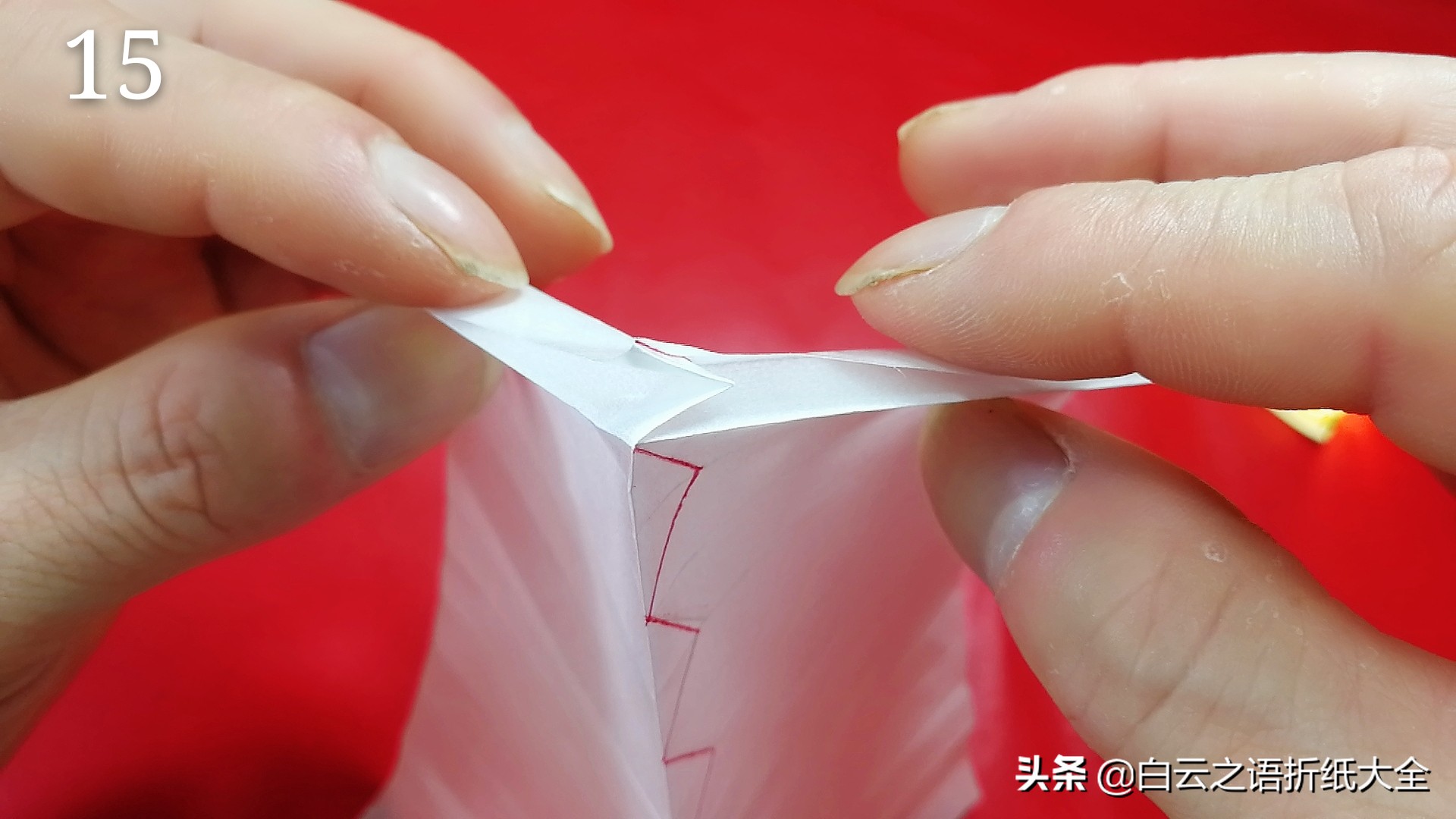 折纸灯罩制作方法,台灯灯罩折纸教程