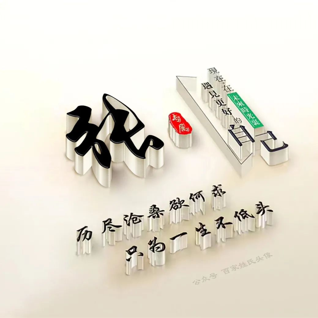 励志头像2023最新款姓氏,励志姓氏头像大全2023最新版的