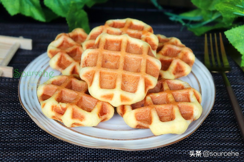 华夫饼制作教程不用烤箱,家庭烤箱版华夫饼做法无模具