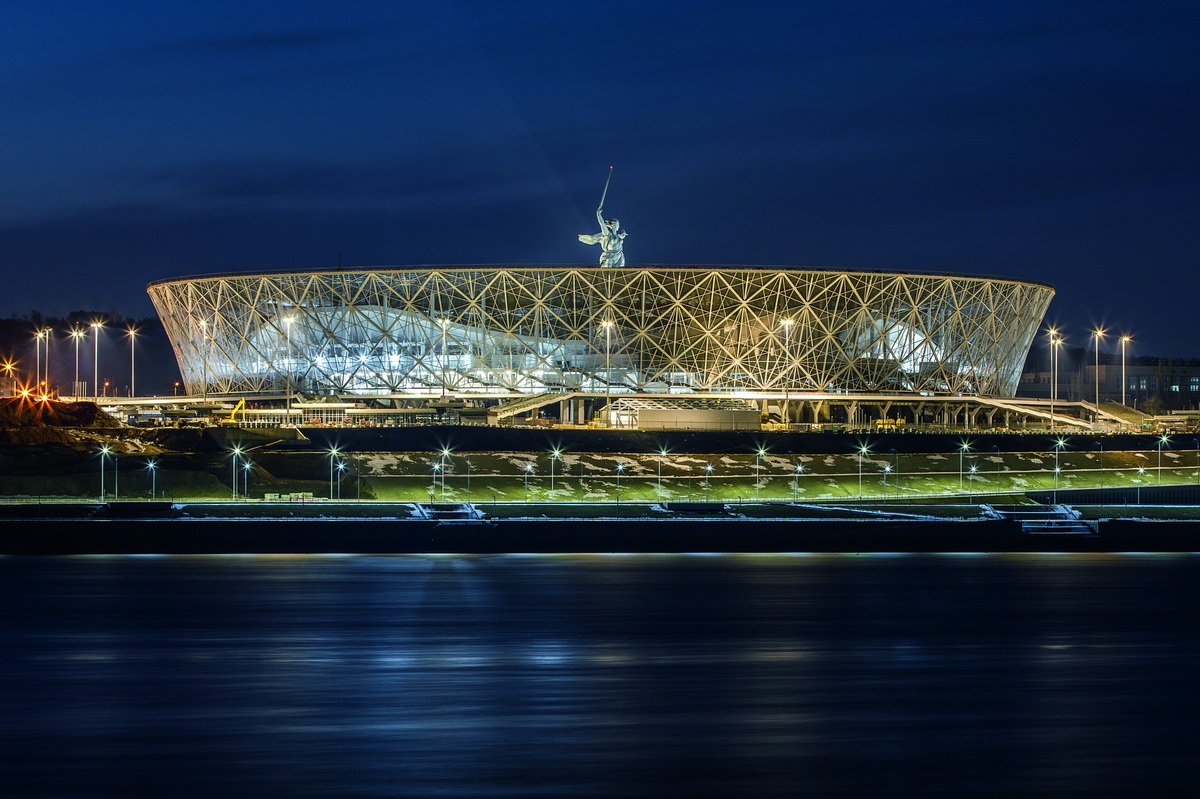 坐落于伏尔加河畔的璀璨钻石——俄罗斯足球体育馆Volgograd