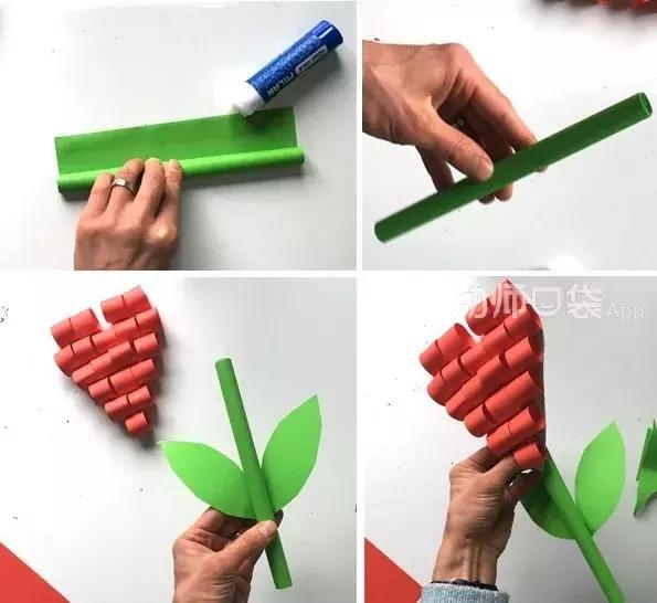 6-12岁手工制作三八妇女节贺卡,5-6岁大班创意手工三八妇女节