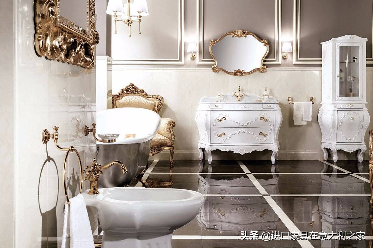 法式轻奢浴室柜最新款2023,高级灰浴室柜现代轻奢