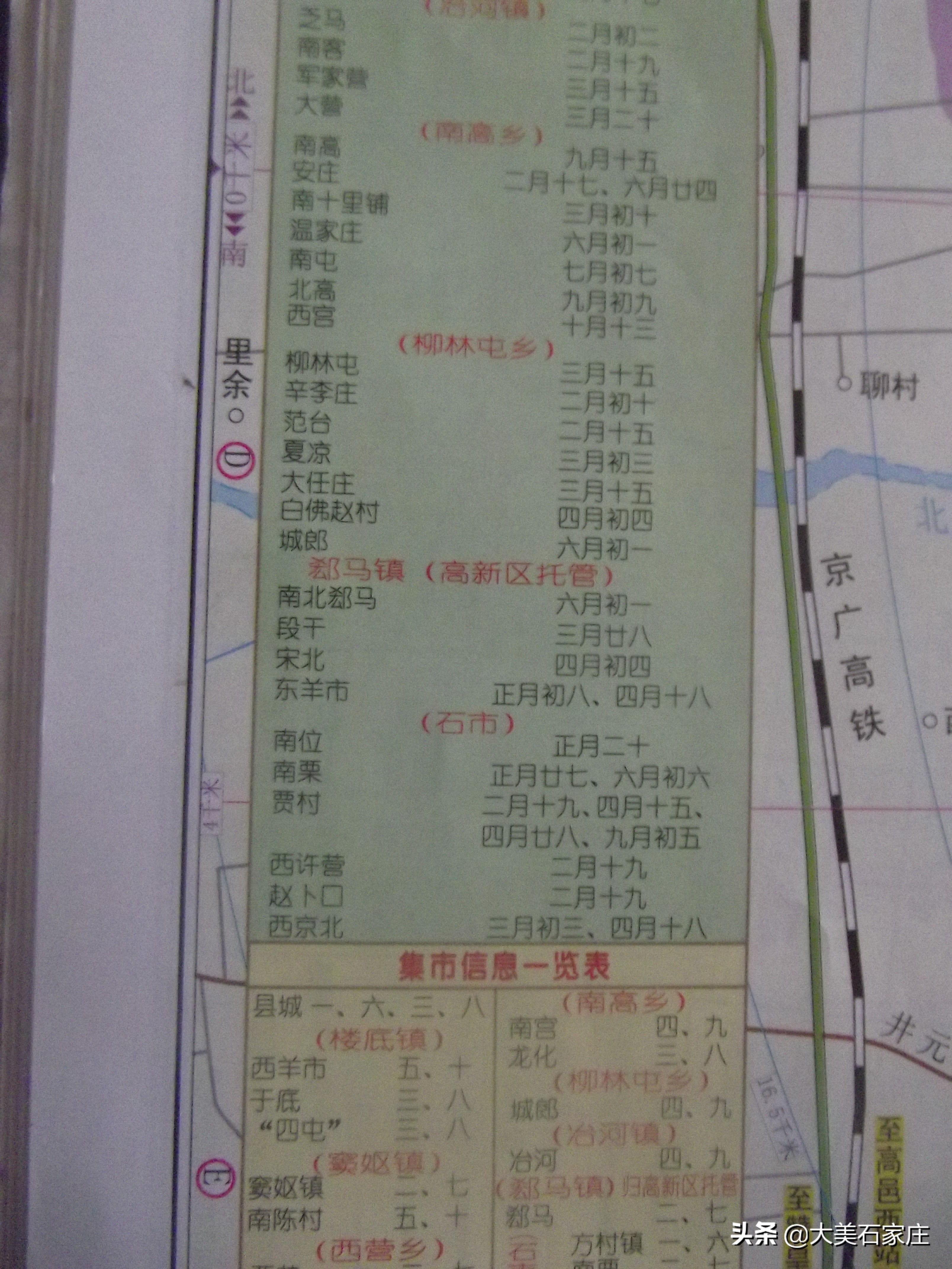 石家庄市五里庄村庙会时间表,石家庄市周边集市庙会日期