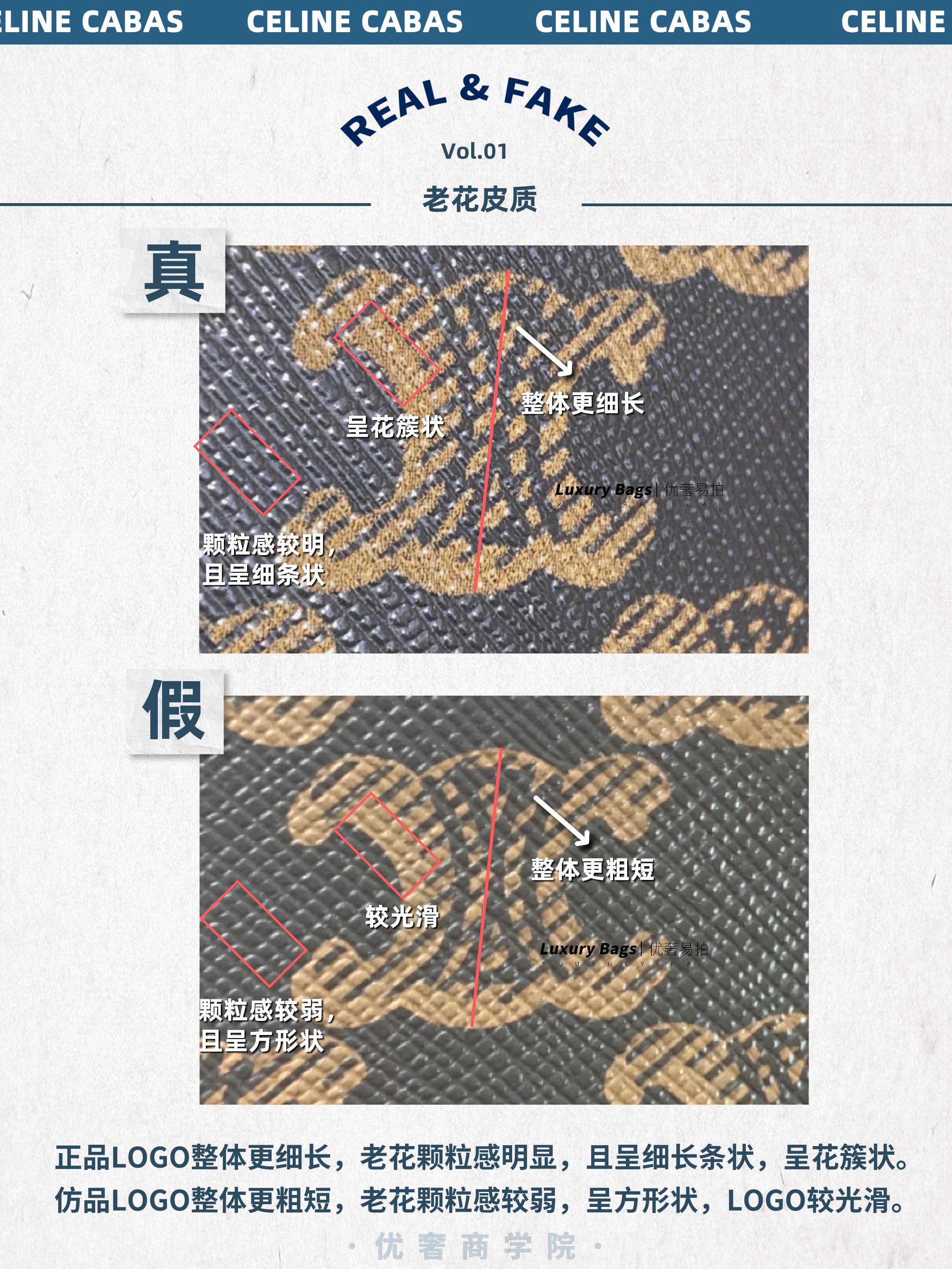 奢侈品鉴定师｜大表姐刘雯的CELINECABAS真假鉴定点