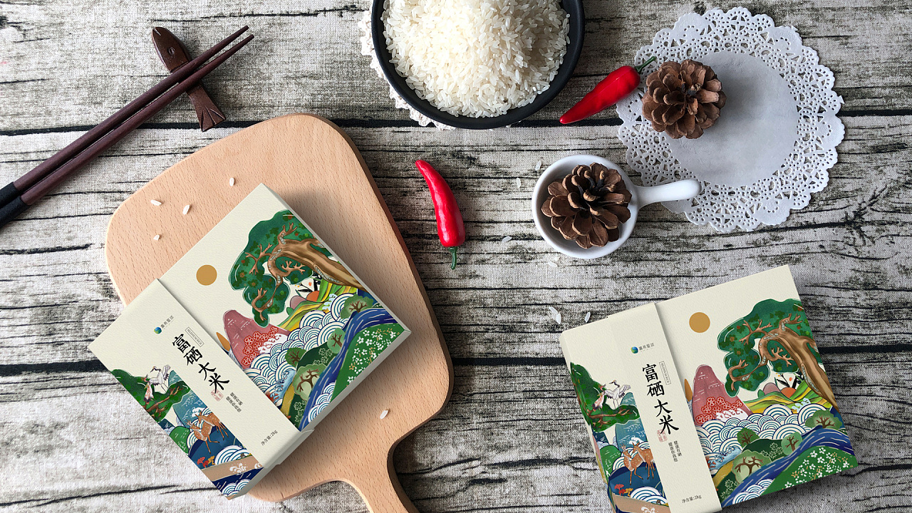 高端大气的大米包装,最高档的大米包装