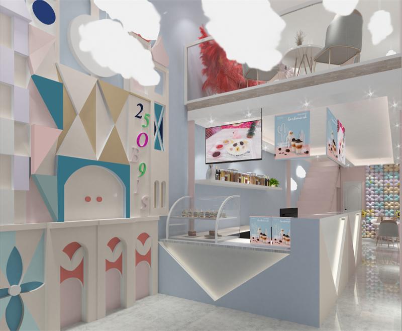 30-50平米奶茶店装修设计,20平奶茶店装修设计