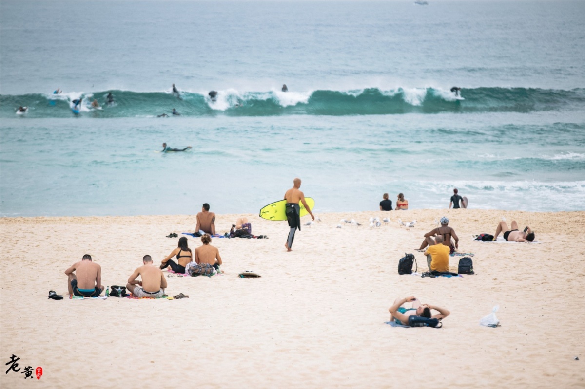 澳洲邦迪海滩美景,澳洲悉尼邦迪海滩游记