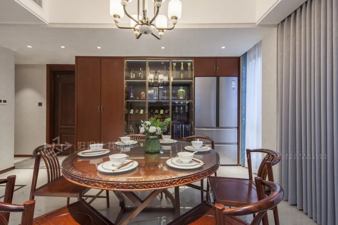 锦华新中式装修案例,锦华装修现场