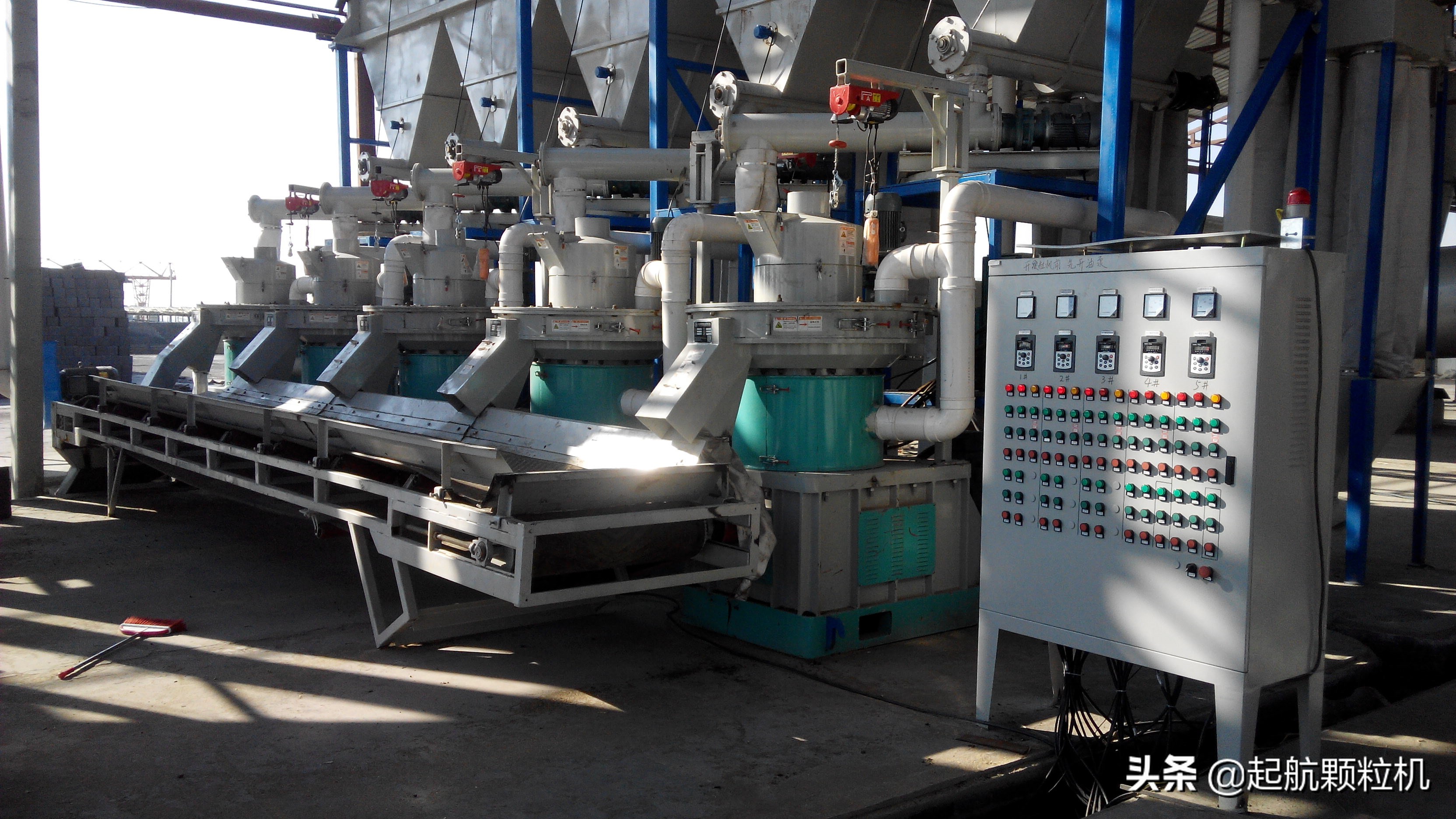 颗粒机装配流程,颗粒机生产线整套设备安装现场