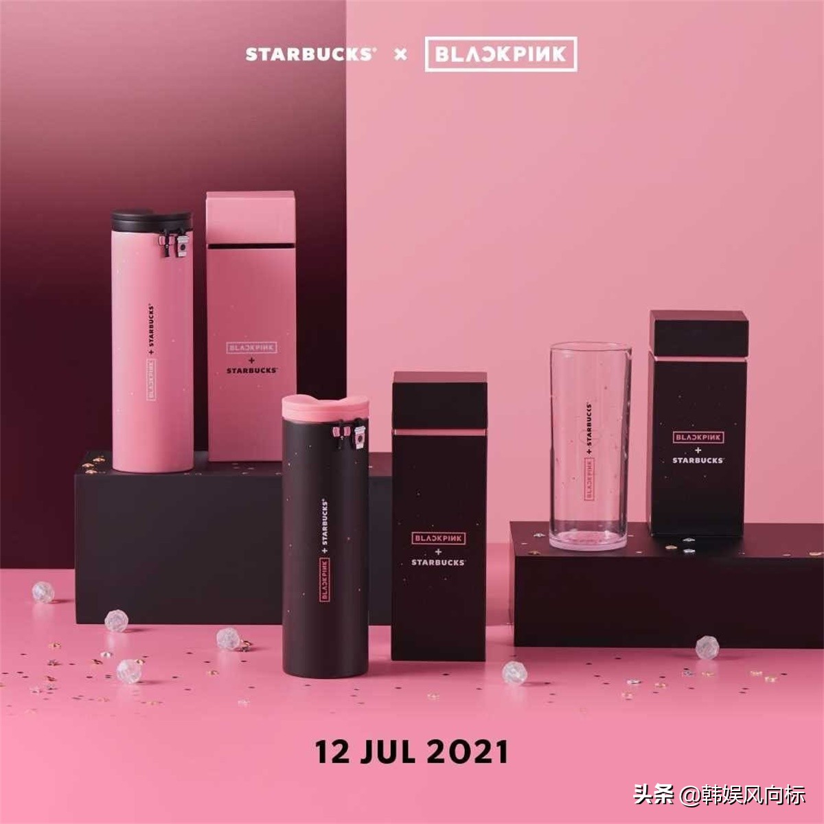 韩国blackpink联名星巴克,泰国blackpink星巴克联名盒子