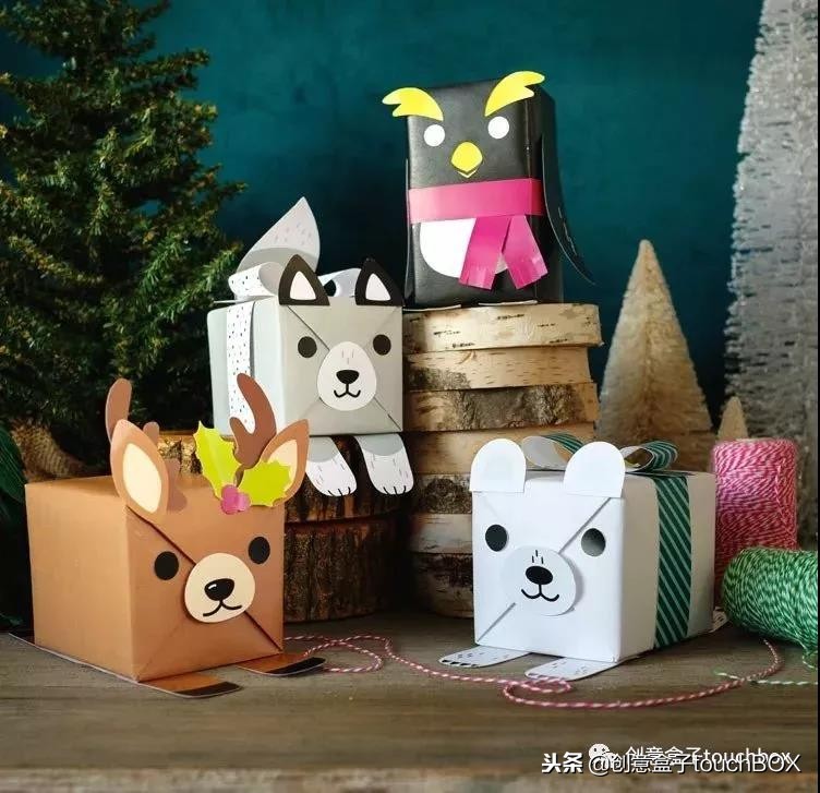 包装礼物的方法大礼盒,各种节日礼物盒卡纸