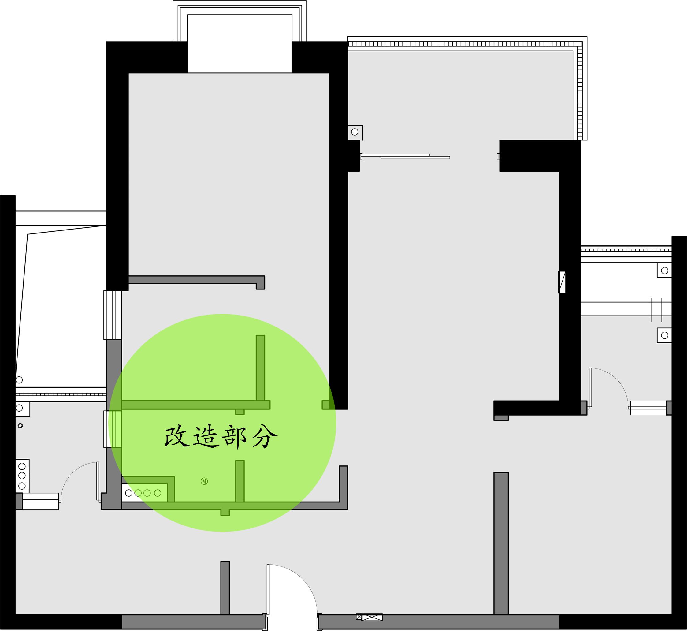 小户型大储物空间两室一厅设计图,90平小户型精装房收纳设计