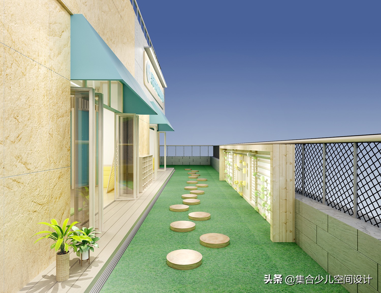 小型早教托育中心设计效果图,孩子的第二个家