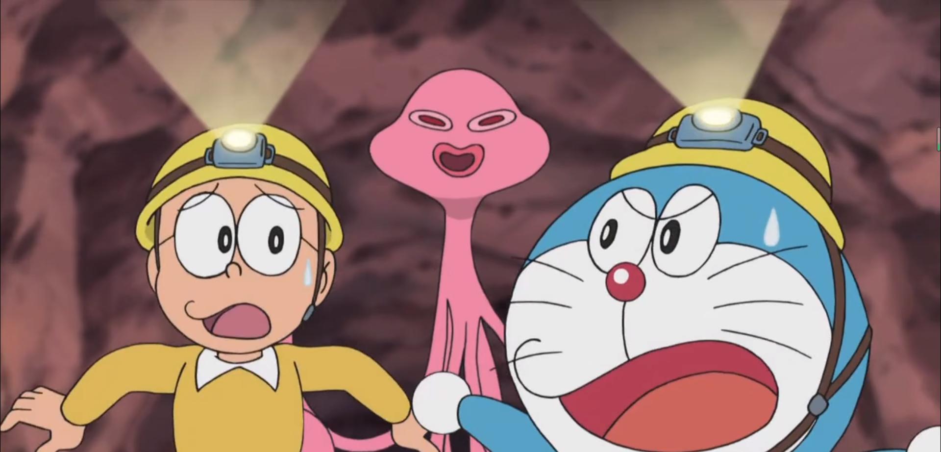 哆啦a梦被关在海底监狱 (哆啦a梦火星人来访)