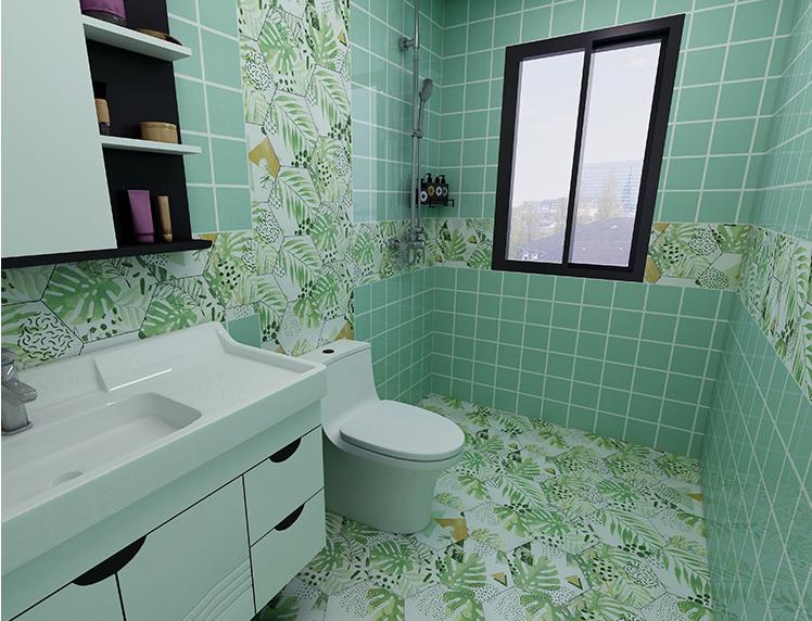 卫生间瓷砖配色效果图,卫生间铝扣板如何配色