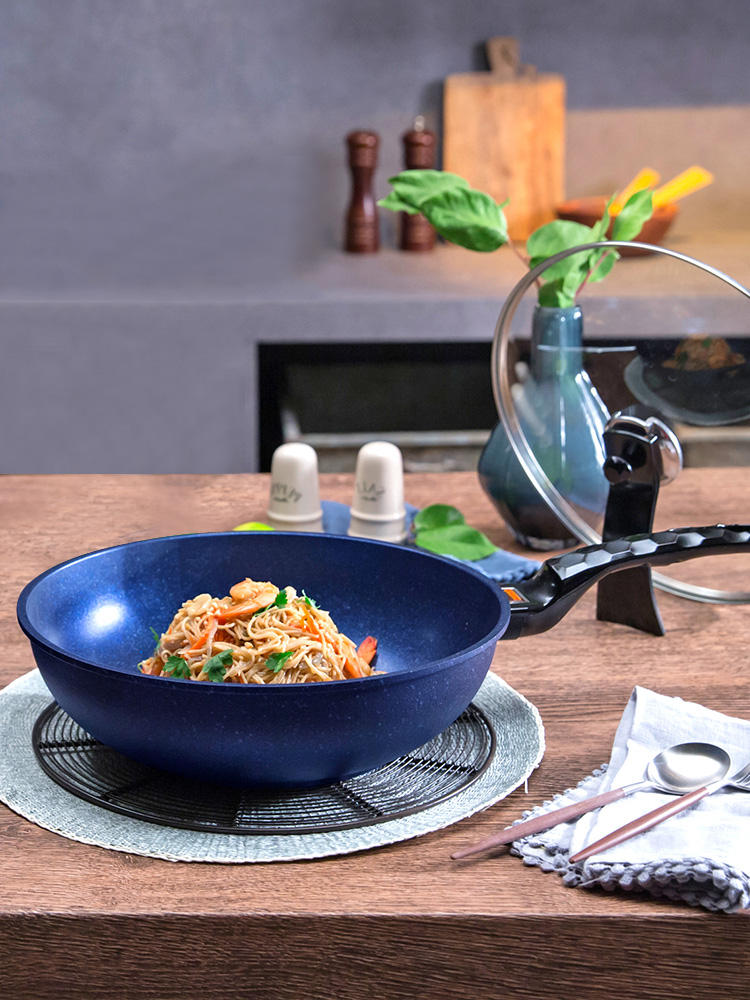 小厨娘心动一号，蓝宝石不粘炒锅