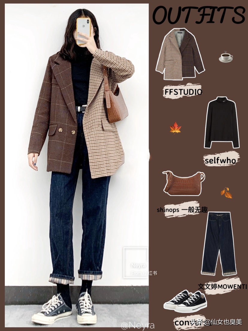 韩版时尚潮流女装穿搭冬季,韩国女装简约穿搭
