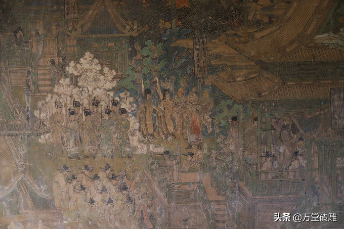 山西佛光寺里的壁画,山西的明清古建里面的壁画