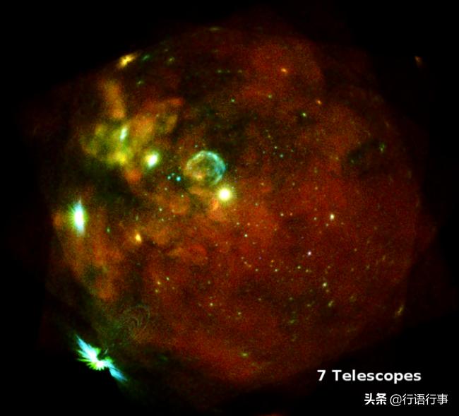 德国eROSITAX射线望远镜拍摄的第一批图像证明其高灵敏度