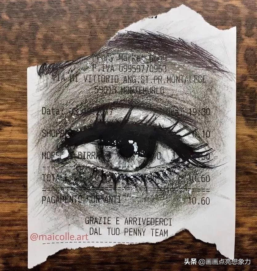 购物小票居然秒变名画?果然是天才少年的神操作